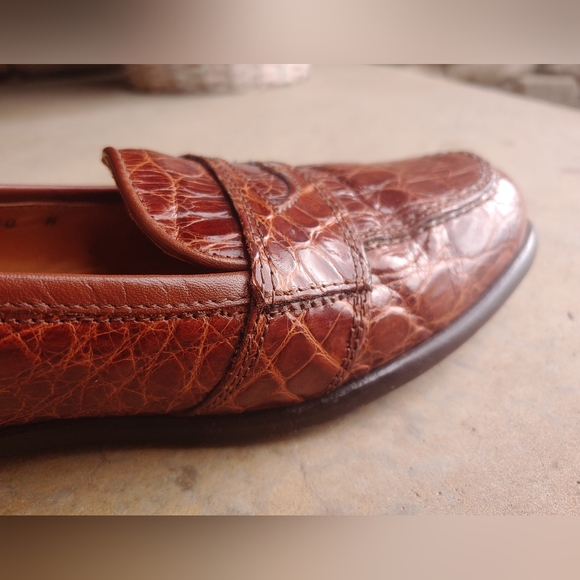 Zelli Palm Beach Genuine Crocodile Cognac Loafer main image 16